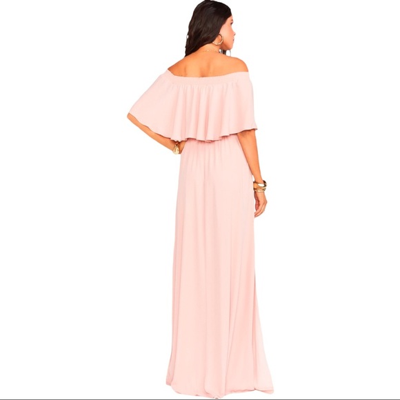 Show Me Your MuMu Hacienda Maxi Dress Dusty Blush M - Picture 4 of 12
